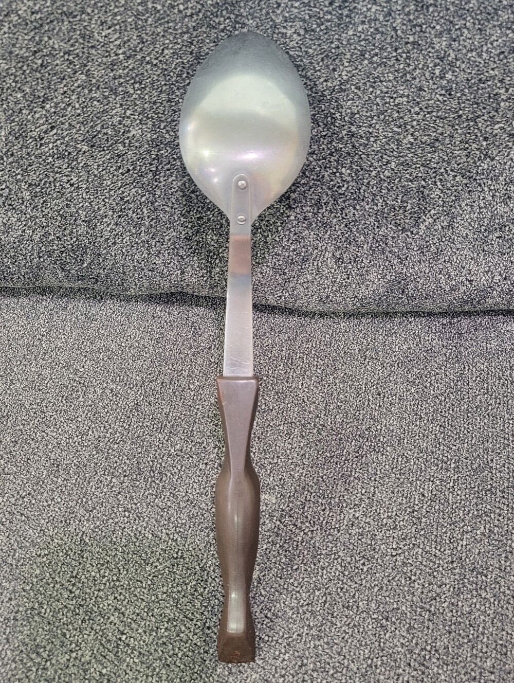 Cutco #1712 USA Stainless B76 Serving Spoon Brown Swirl Handle - Picture 4 of 5